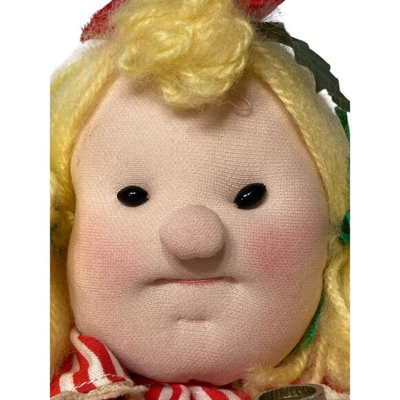 Vintage Christmas Angel Dolls Band Trumpets Horn Nostalgia set 3 handmade soft - Picture 4 of 14